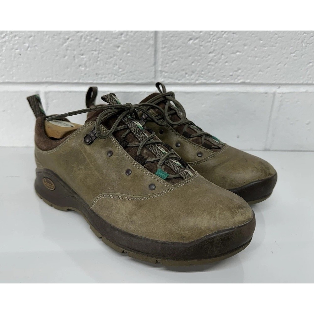 Chaco Bungee Hiking Shoes Brown Leather Lace Up J103324 / Women's 9